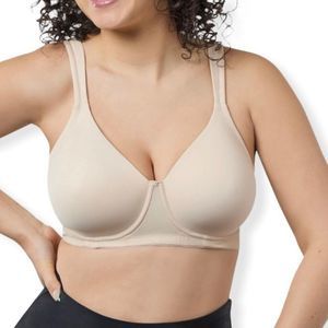 Leading Lady 44D The Brigitte Full Coverage Underwire Bra 5028 in Nude